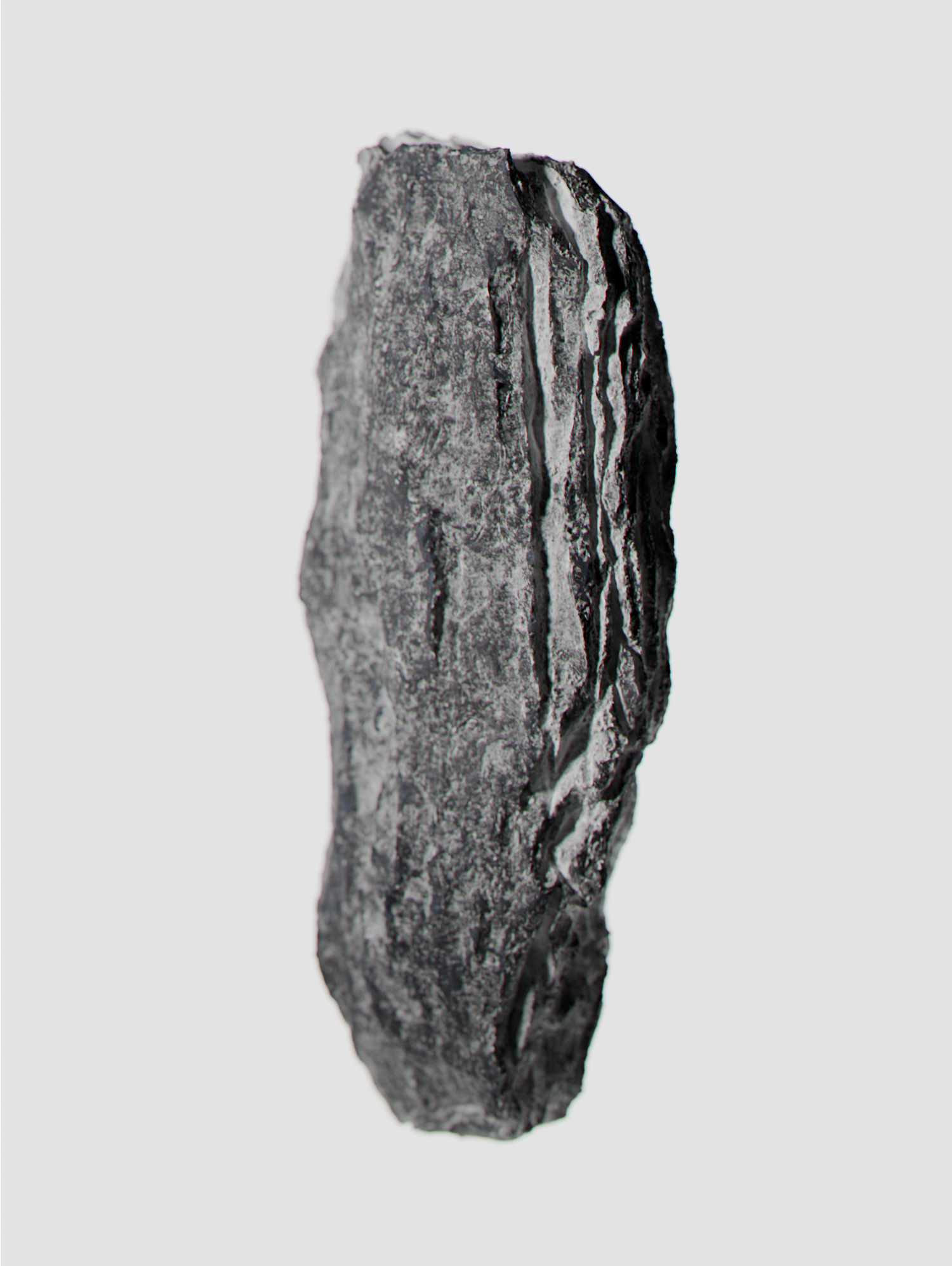 A stone on a white background